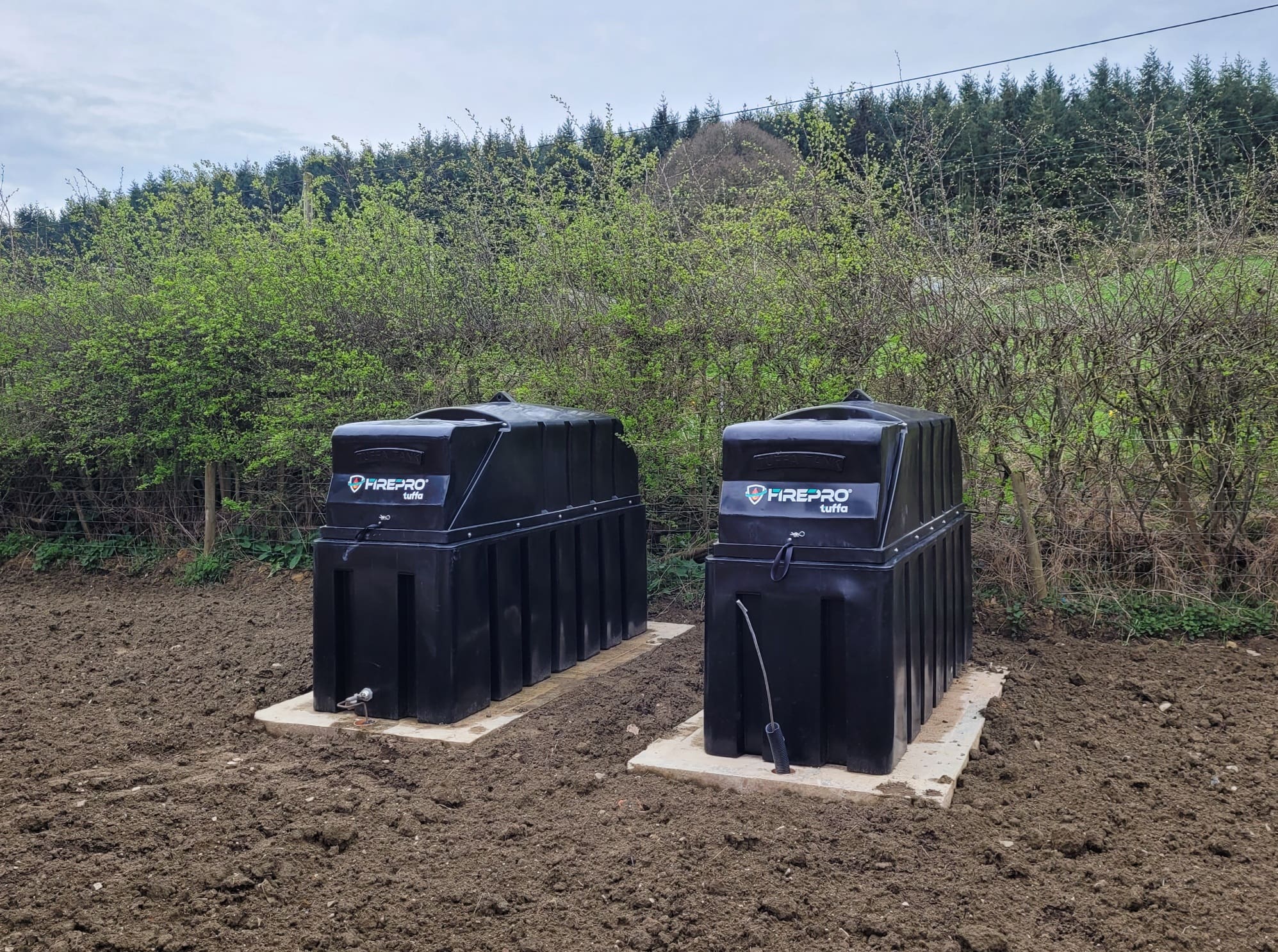 Tuffa Fire rated oil tanks at a new property development