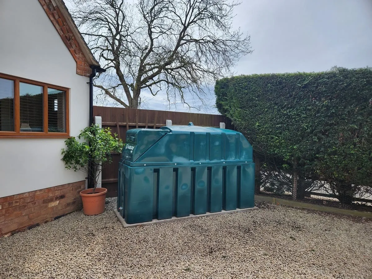 Tuffa 1350 fire rated oil tank at a domestic property