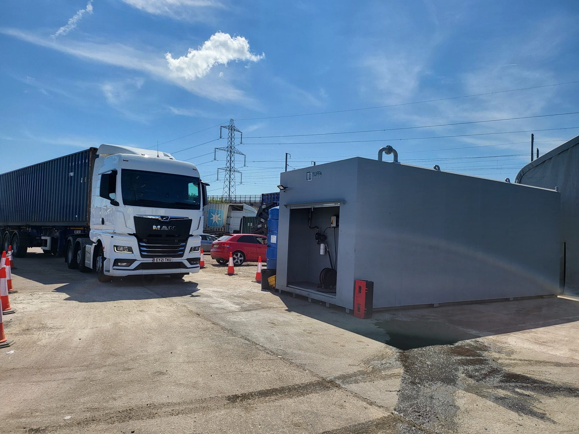 Tuffa 50000 litre bunded steel diesel tank