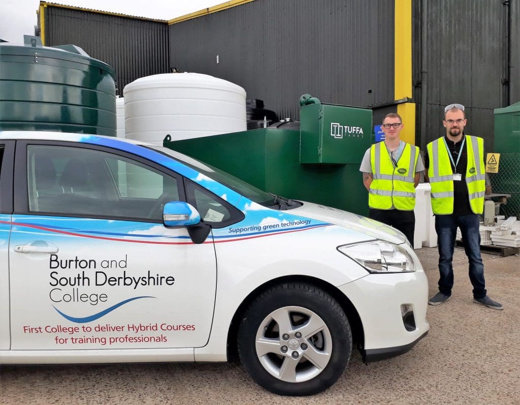 Tom Syson and Liam Cooper from BSDC visiting Tuffa UK