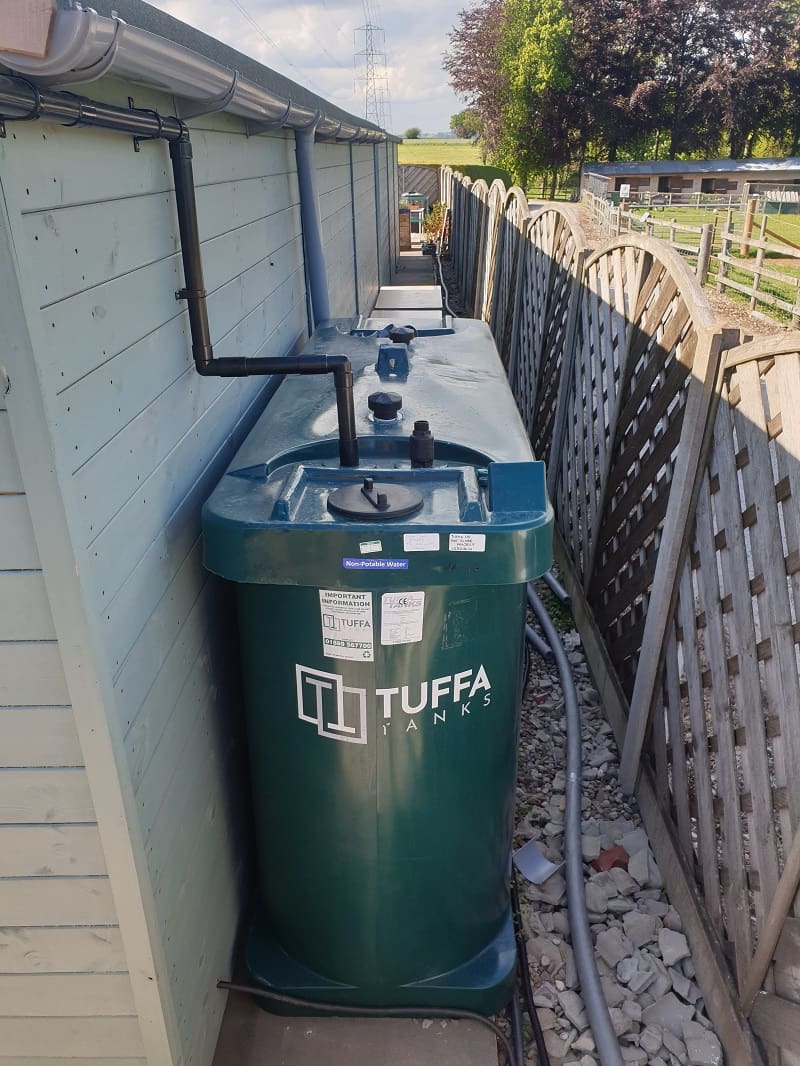 Tuffa 1350 litre rainwater harvesting tank