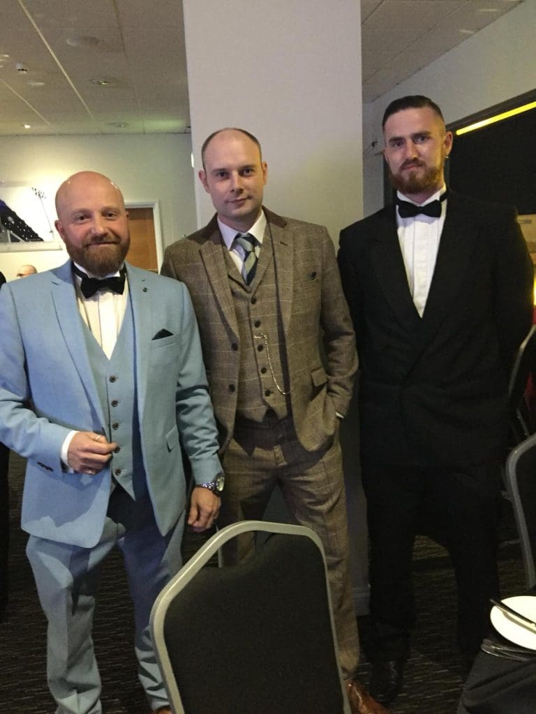 Three wise men... Jason, Mike and Nick, dressed to impress