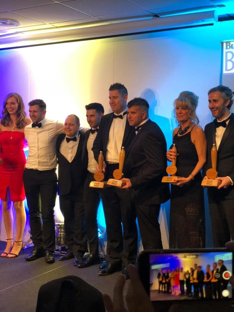 Tuffa Director, Jackie Shenton (2nd from right) with the other award winners
