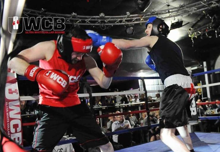 Technical Knock-Out! Mike in action in the ring.