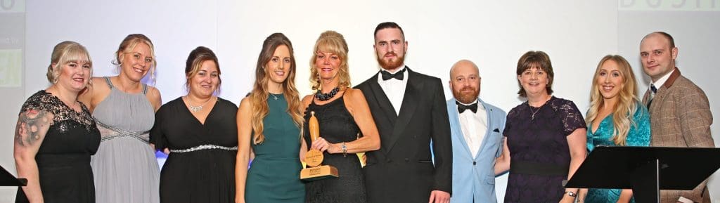 The Tuffa Team receiving the award