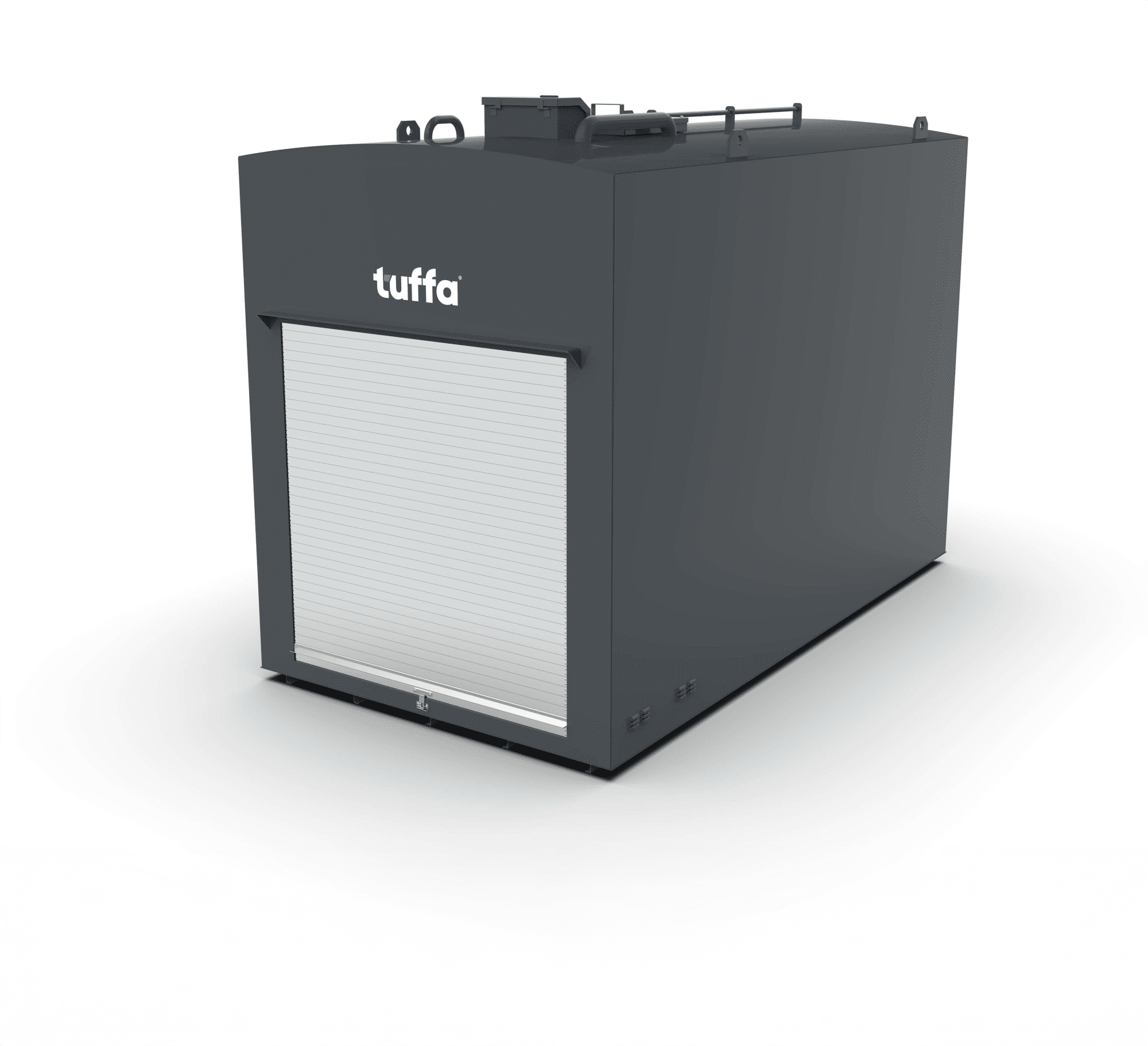 Tuffa 20000 Litre Streel Bunded Tank (render, at an angle, front view)