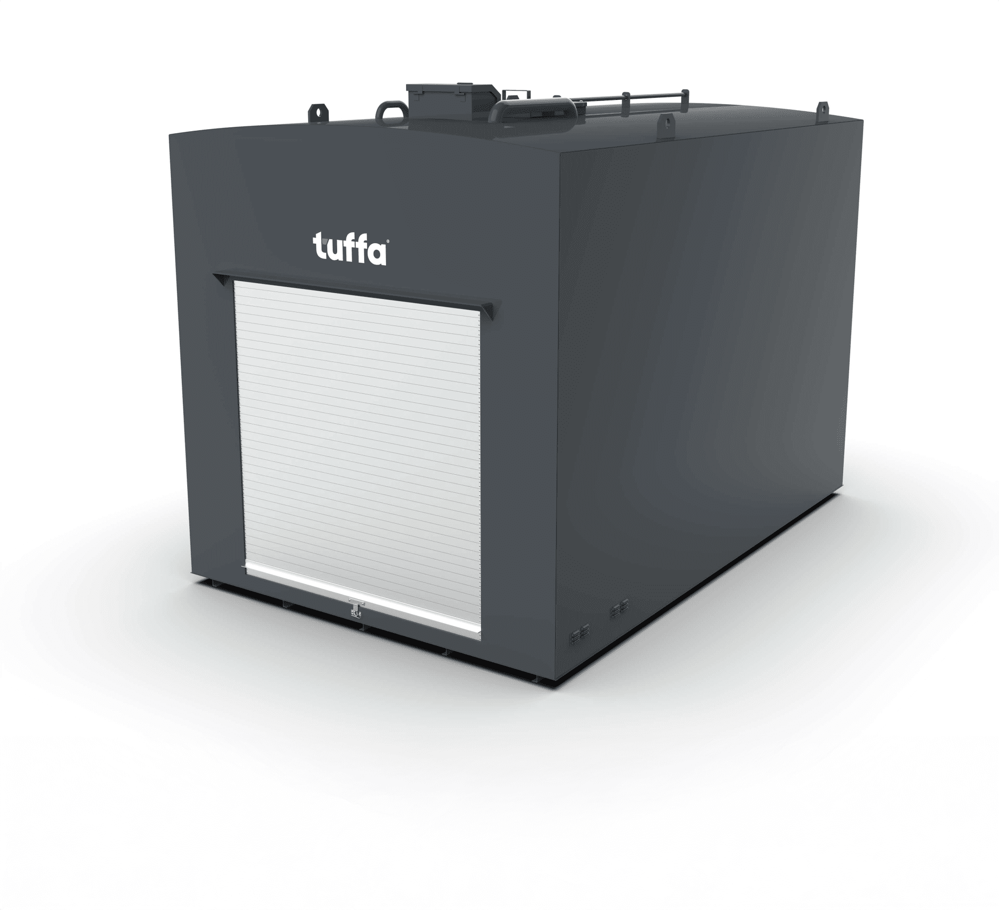 Tuffa 30000 Litre Streel Bunded Tank (render, at an angle, front view)