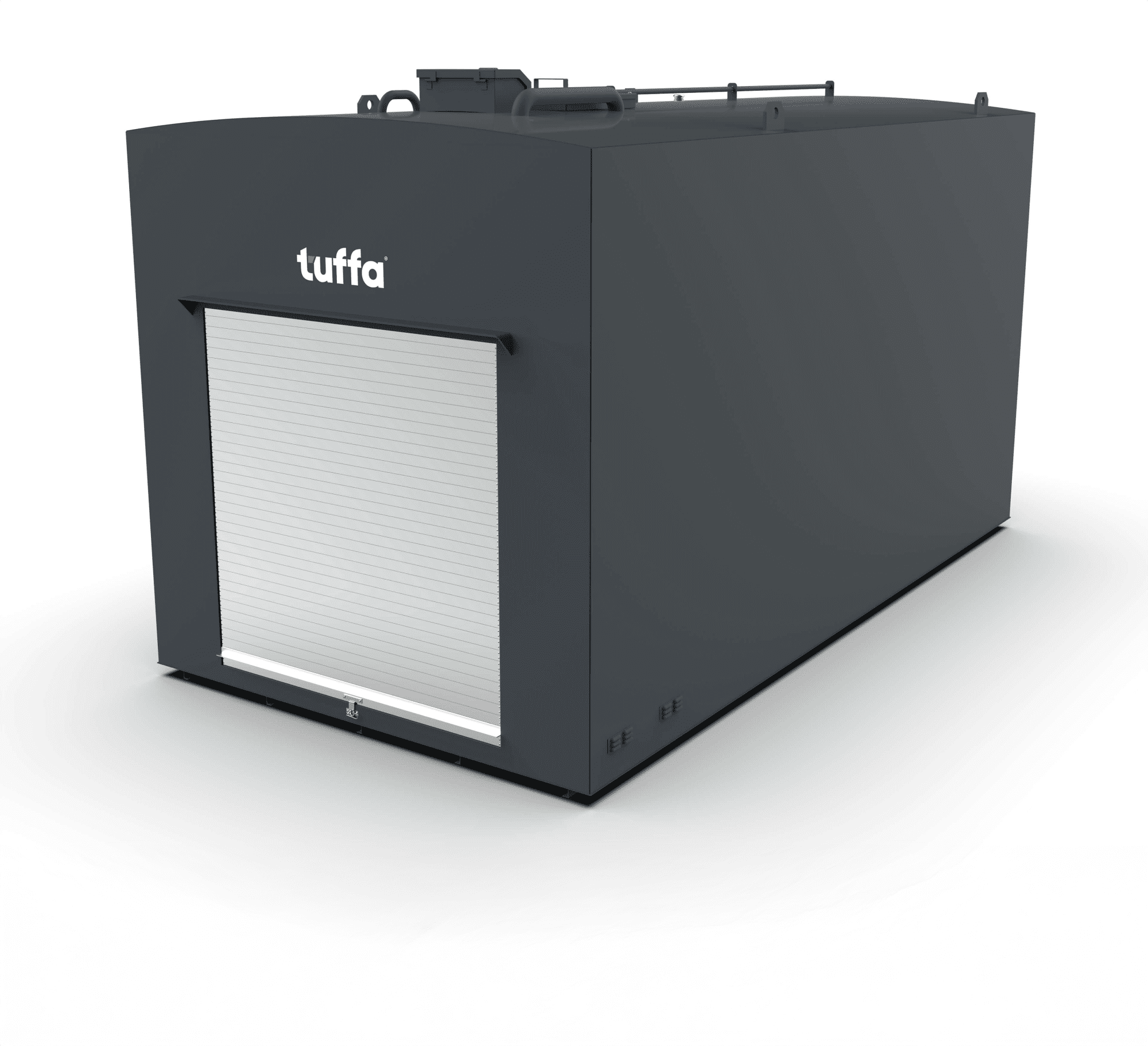 Tuffa 35000 Litre Streel Bunded Tank (render, at an angle, front view)